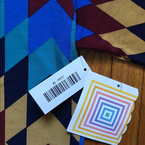 NEW LuLaRoe Julia Dress Medium - Picture 2 of 9